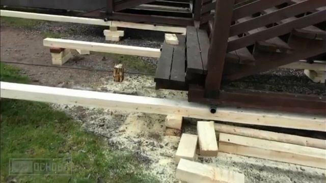 Перенос деревянной горки 15х7,5м с поворотом на другое место смотреть онлайн