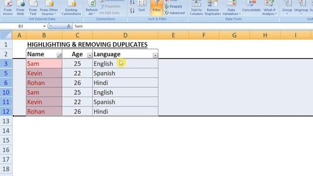 Removing Duplicates | Microsoft EXCEL смотреть онлайн