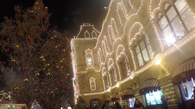 Happy New Year! Night Moscow from drone Phantom 4 aerial. С новым годом! Ночная Москва и Химки смотреть онлайн
