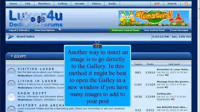 Forum Tutorials: How to add forum gallery images to posts смотреть онлайн