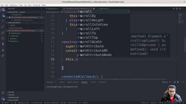 Web Component Lifecycle Methods with Example | Web Components 2023 | Anuj Singla Hindi #2 смотреть онлайн