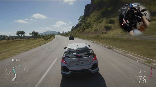Honda Civic Type R 2018 | Forza Horizon 5 | THRUSTMASTER TX RACING WHEEL LEATHER EDITION Gameplay смотреть онлайн