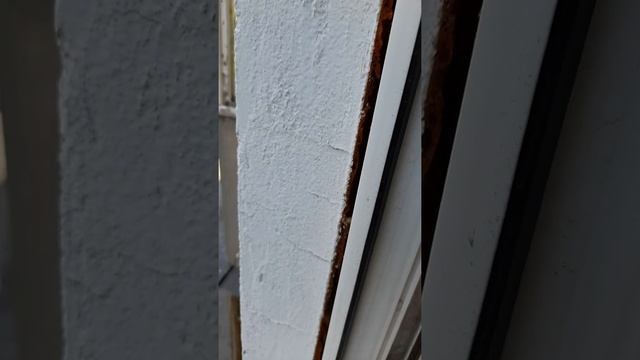 кот и откосы. состояние кухонного окна перед началом каких либо работ с ним с моей стороны