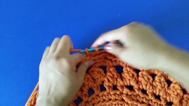 Ажурный коврик из шнура МК 12-14 ряды смотреть онлайн