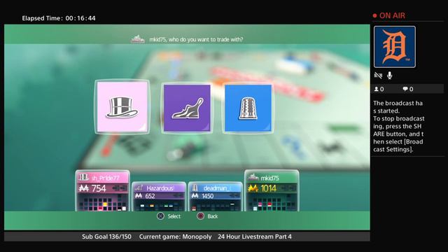 Hammer Hazard Support 24 Hr Stream Pt 4 - Monopoly (PS4)