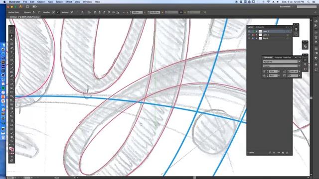 Hand Lettering - From sketch to digital - Adobe Illustrator Timelapse Video смотреть онлайн