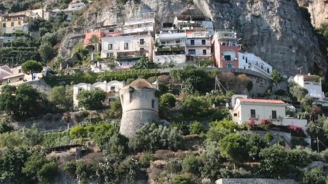 Город Позитано . Побережье Италии . Лучший отдых . смотреть онлайн