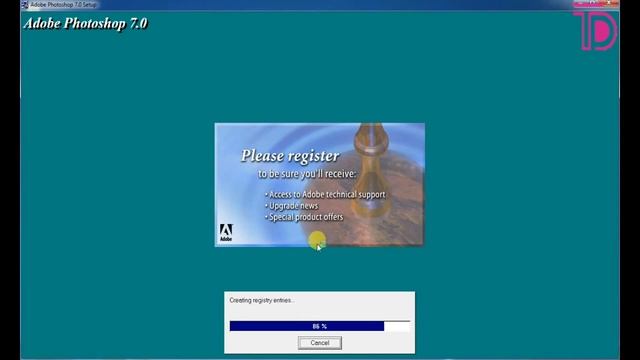 Adobe Photoshop 7.0 Installation смотреть онлайн