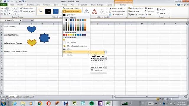 Excel Básico tutorial número 15 creando formas en excel смотреть онлайн