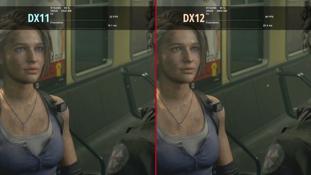 RESIDENT EVIL 3 - PC 4K DX11 vs DX12 (DirectX 11 vs DirectX 12) смотреть онлайн