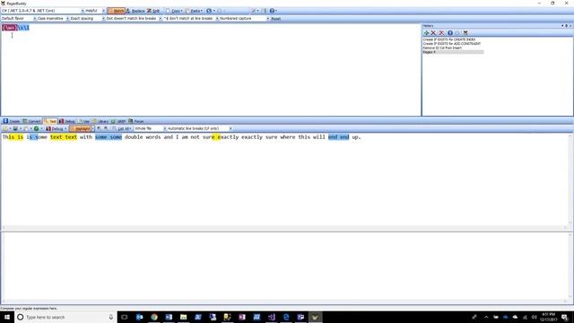 Find double words in regex смотреть онлайн