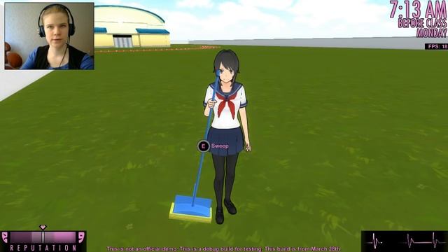 Обновление и самый упоротый баг Яндере Симулятор/Yandere Simulator смотреть онлайн