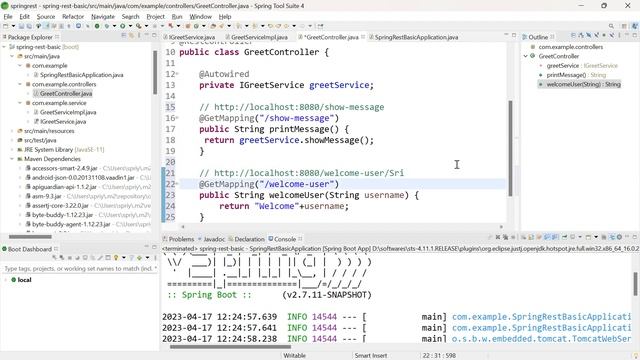 Spring Boot tutorials | Spring boot full course - How to use @PathVariable annotation in REST API смотреть онлайн