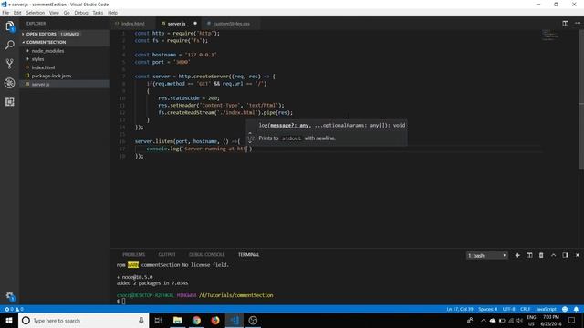NodeJS/MySQL Comment Section (part 3) - Build NodeJS Server смотреть онлайн