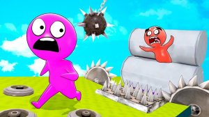 ПОМОГИ, ДОСТАНЬ МЕНЯ! ЗАТЯНУЛО МЕЖДУ БЕШЕНЫМИ ТРУБАМИ! САМЫЕ ОПАСНЫЕ УРОВНИ В HUMAN FALL FLAT