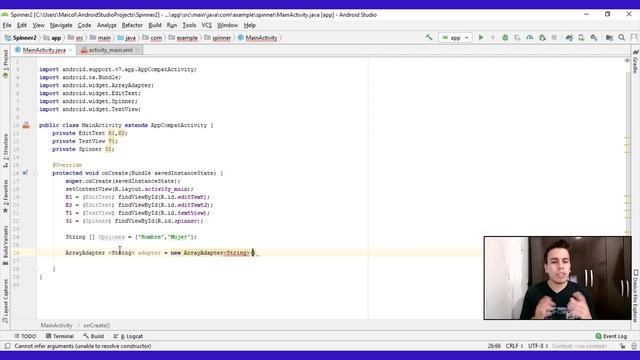 Curso Android Studio desde cero | 10. Aplicación con Spinner смотреть онлайн