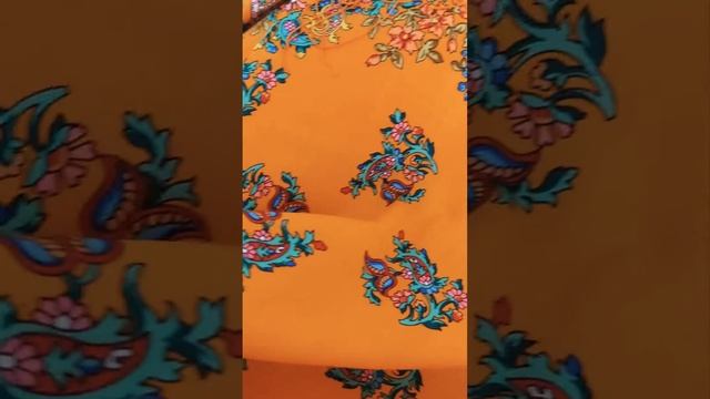 Павловопосадская шаль "Медальоны" вид 2 смотреть онлайн