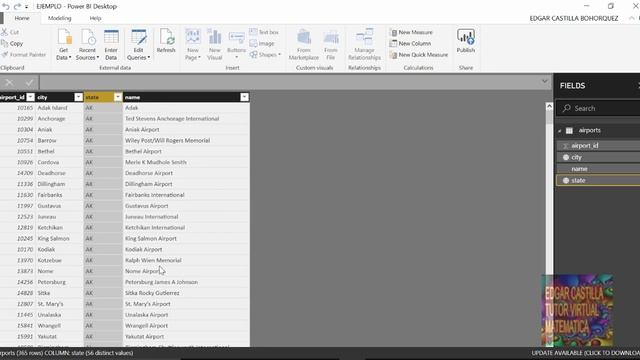 POWER BI TUTORIAL FOR BEGINNERS MAP AIRPORT 2019 смотреть онлайн