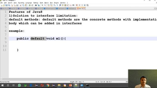 Java 8 Features Part - 2 | Use of default methods in java8 to overcome Interface Limitation смотреть онлайн
