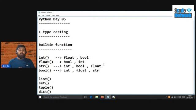 Python Workshop Day 05 | Python Typecasting and User input смотреть онлайн