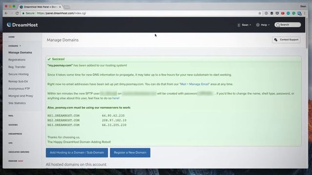 DreamHost: Creating & Adding A New Sub-Domain смотреть онлайн