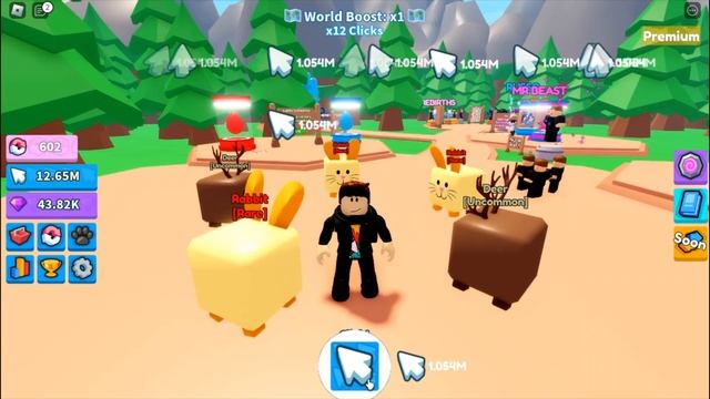 Unlocking Level 999 Pets In ROBLOX! (Clicking God) PART 1 смотреть онлайн