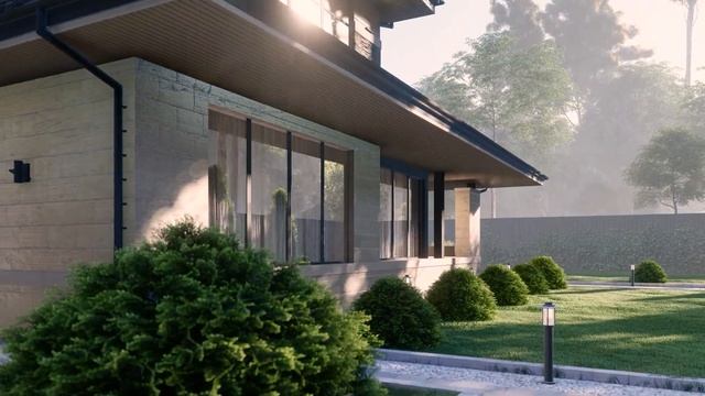 Дом в стиле Райта 250 кв.м. двухэтажный смотреть онлайн