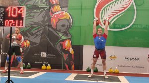 Vladimir Gurov. Jerk 147 (2*32kg). World championship 2021, Budapest