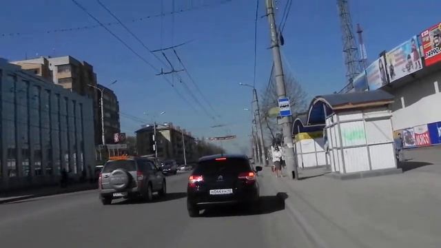 От ул. Суворова до К.Либкнехта за 4 минуты. Калуга. смотреть онлайн