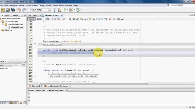 Java Swing Tutorial 12 Menu related controls LookAndFeel смотреть онлайн