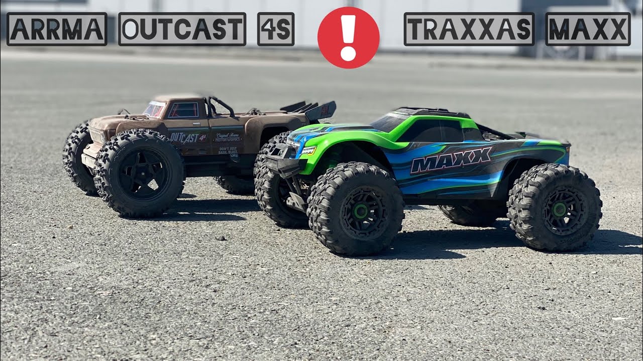 TRAXXAS MAXX vs ARRMA Outcast 4S кто в доме ГЛАВНЫЙ!? | TRAXXAS vs ARRMA смотреть онлайн