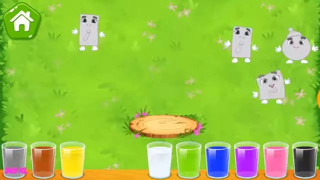 Learning shapes and colors for toddlers: kids game # 5 - 345 kids learning смотреть онлайн