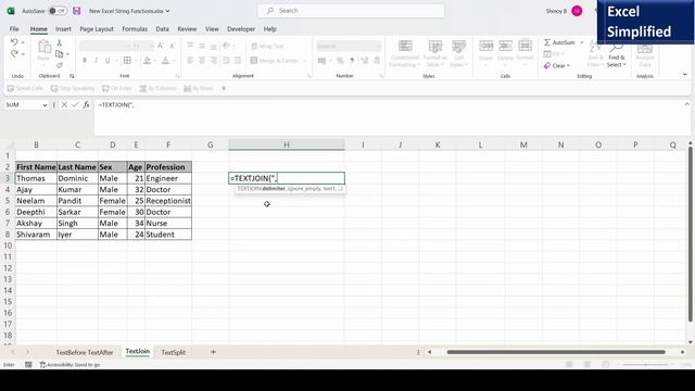 Learn new useful Excel String Functions TEXTBEFORE, TEXTAFTER, TEXTJOIN and TEXTSPLIT смотреть онлайн