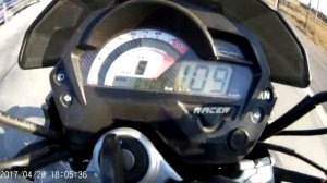 Дневник Хруста Racer nitro 250 разгон на 18 звезде. Максимальная скорость.