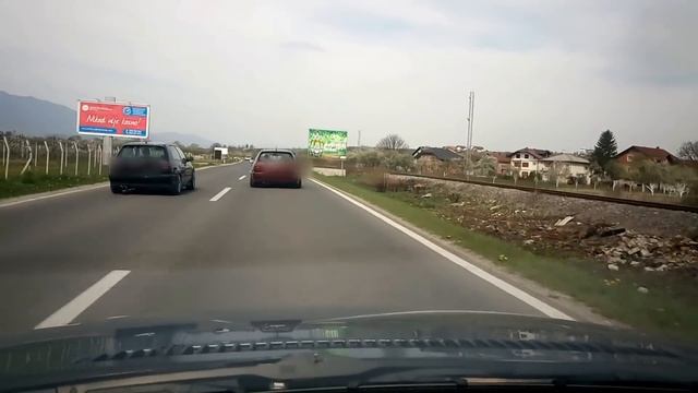 BIG CRASH!! Golf 3 vr6 vs golf 3 vr6 Bosnia. смотреть онлайн