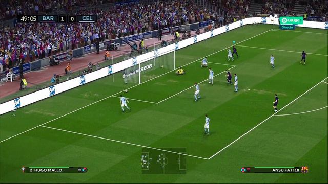 BARCELONA X CELTA DE VIGO LA LIGA VIRTUARED PATCH PES 2021 смотреть онлайн