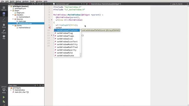 Уроки С++. Qt Widgets - Первая программа. Знакомство смотреть онлайн