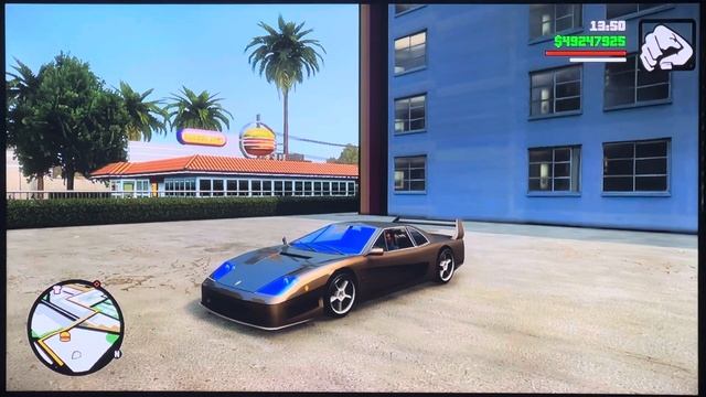 GTA San Andreas Grotti Turismo ( Ferrari F40 ) смотреть онлайн