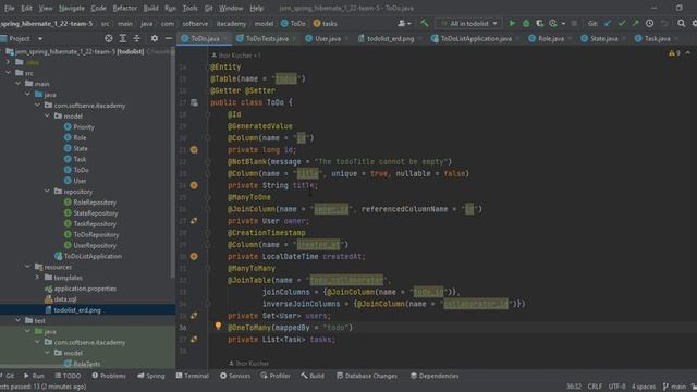 jom spring hibernate 1 22 team 5 – ToDoListApplication java 2022 10 16 11 32 34 смотреть онлайн