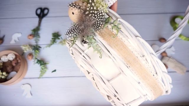 Как украсить пасхальную корзину своими руками I Идеи декора на Пасху смотреть онлайн