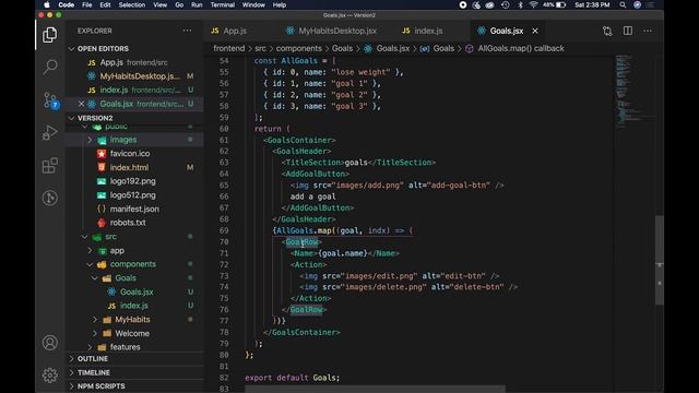 Goals UI + Starting Express Server: Building a Habit Tracker with React, Redux and Express Part 4 смотреть онлайн
