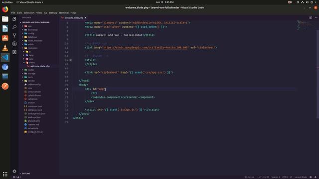 Fullcalendar in Laravel with Vue смотреть онлайн