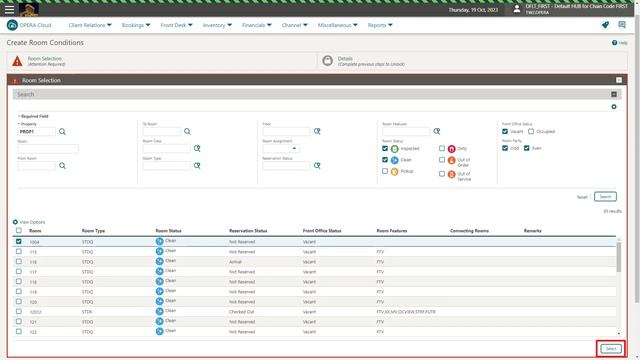 Hospitality Documentation–OPERA Cloud: Assigning Room Conditions смотреть онлайн