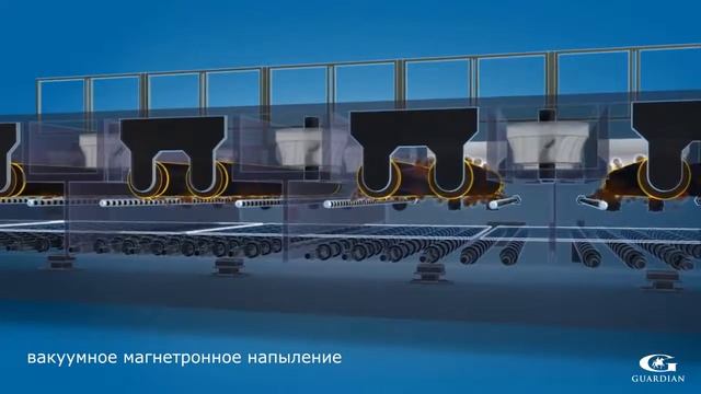 Нанесение покрытия Guardian на стекло