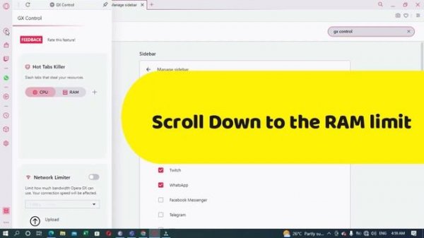 How to limit RAM Usage in Opera GX | How to Make opera Gx Faster and Use less memory | #Ramlimiter