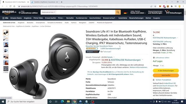 Soundcore Life A1 von Anker - in Ear Bluetooth Kopfhörer jetzt 15€ günstiger! смотреть онлайн