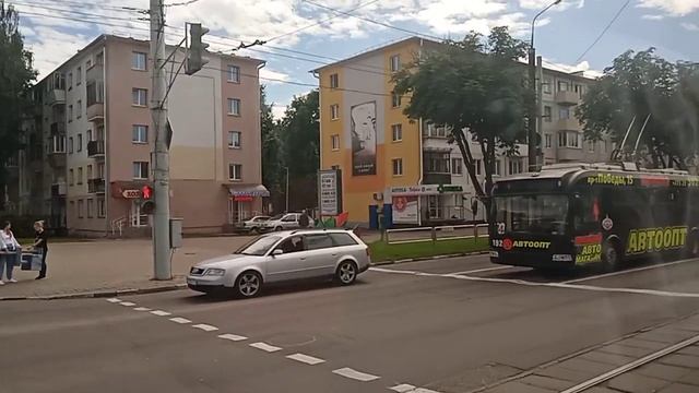 #витебск Поездка на трамвае АКСМ-62103 #639 маршрут #3 "СЭЗ—Смоленская Площадь". смотреть онлайн