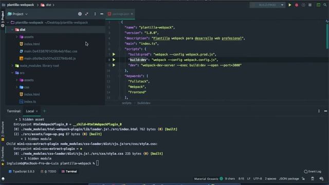3 Ejecución de scripts - Plantilla Webpack смотреть онлайн