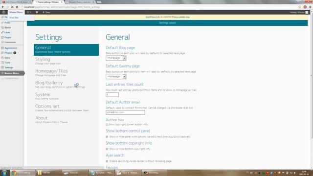Modern Metro - Wordpress Theme - quick start смотреть онлайн
