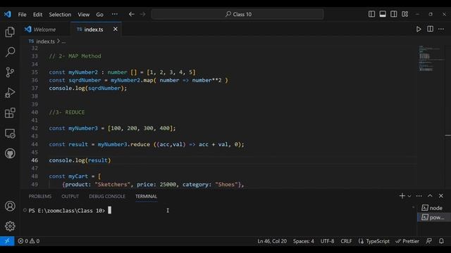 Class 10 Part 3/4 Reduce method on array and array of Objects in JavaScript and TypeScript смотреть онлайн